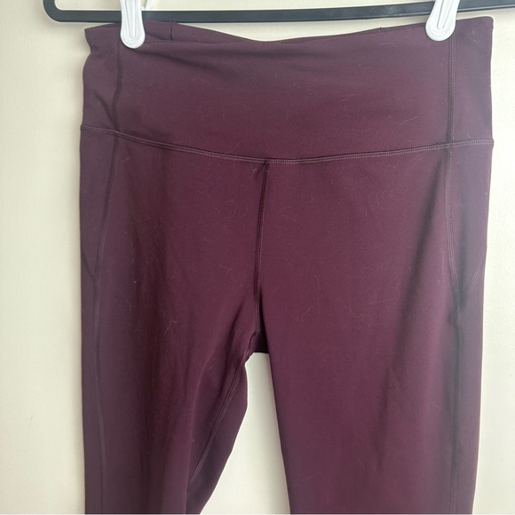 Vuori Dark Purple Performance Activewear Leggings With Back Zipper Pocket M/L? - Picture 7 of 12